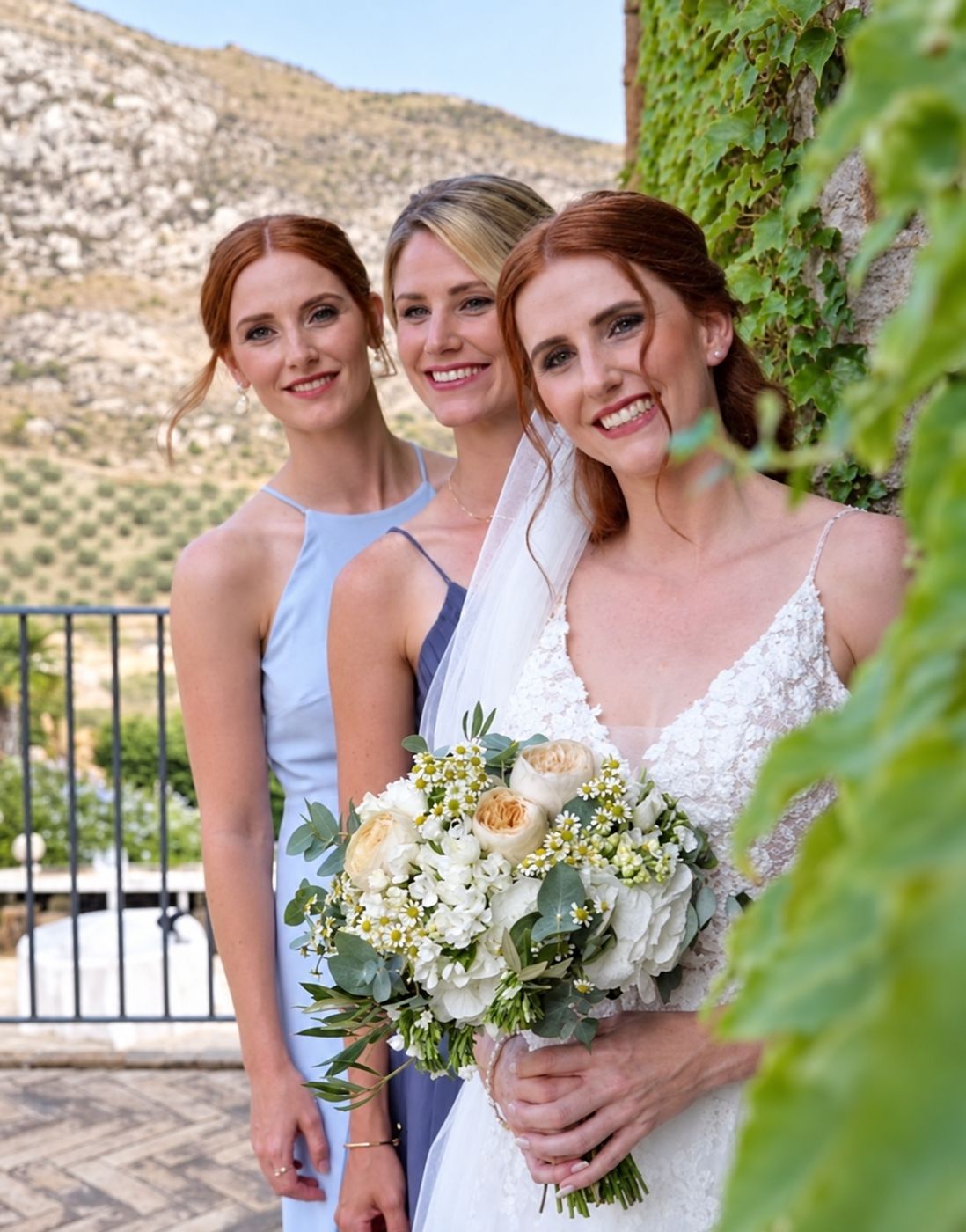 Sposa e damigelle truccate da Immagine & Bellezza